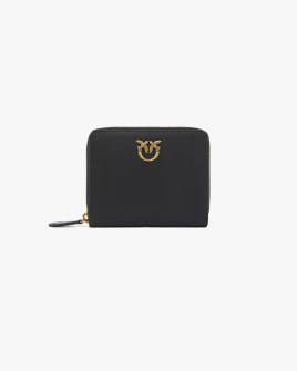 Кошелек женский Pinko Taylor leather zip-around гладкая кожа черный 100249A0F1Z99Q