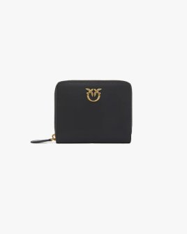 Кошелек женский Pinko Taylor leather zip-around гладкая кожа черный 100249A0F1Z99Q