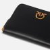 Кошелек женский Pinko Square leather zip-around purse в гладкой коже черный 100249A0F1Z99Q