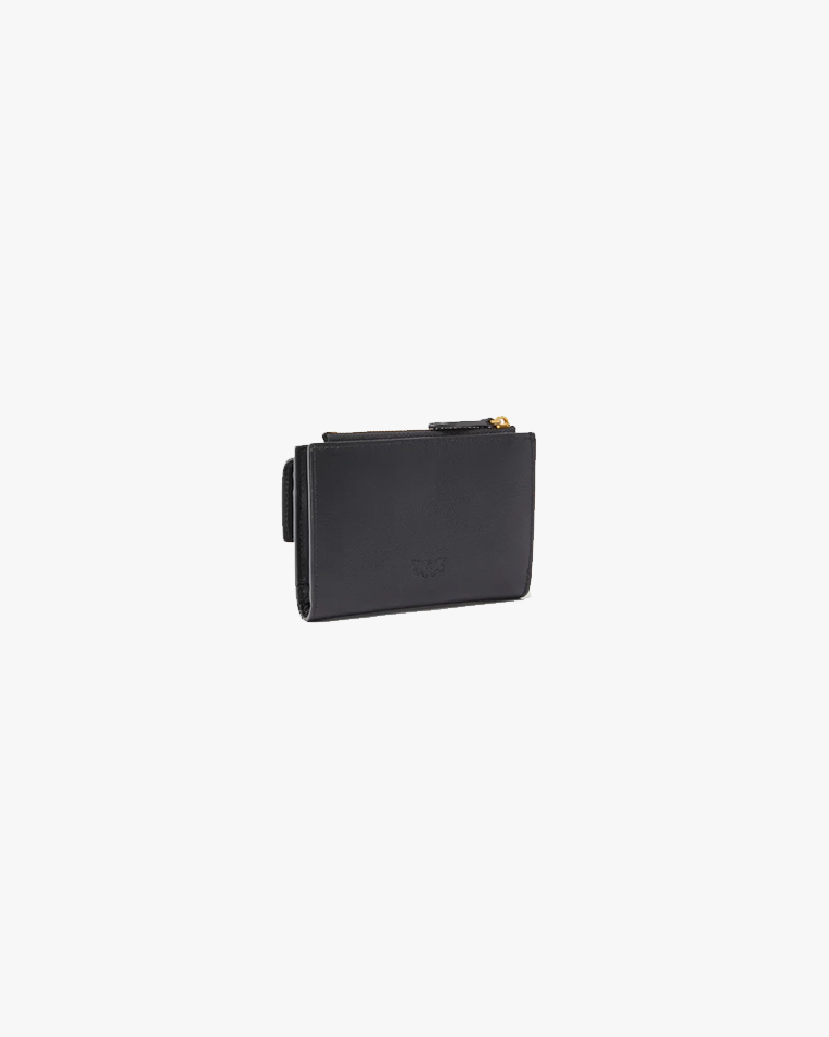 Гаманець жіночий Pinko Compact гладка шкіра з чорним логотипом 103612A0F1Z99Q