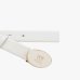 Ремень женский Pinko Round Enamel Leather Belt 2.8 см с белой фурнитурой белый 105478A2QLZ15L
