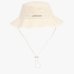 Панама Jacquemus Le Bob Artichaut з логотипом бавовна молочна 213AC002-5001-110