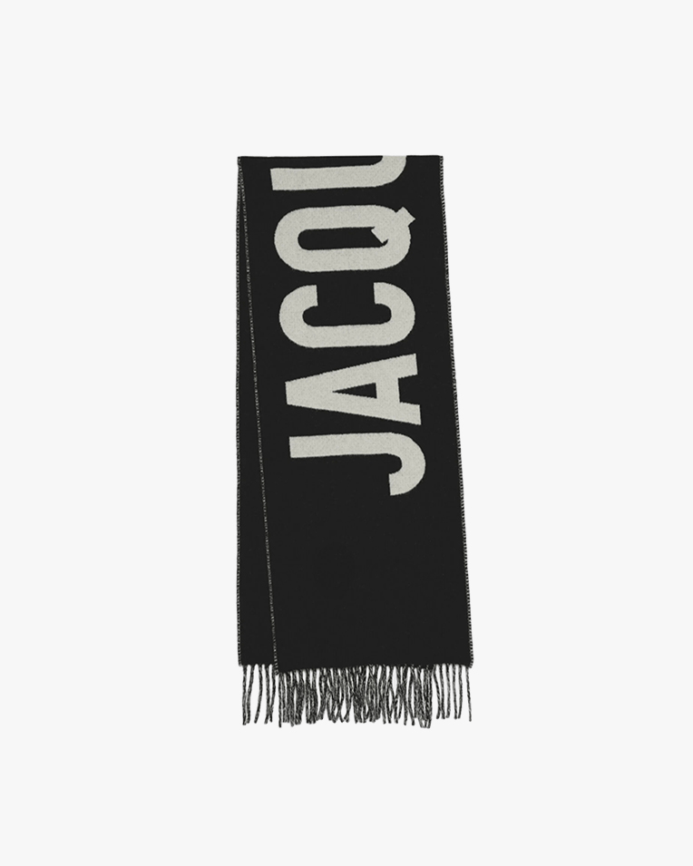 Шарф Jacquemus из натуральной шерсти, черный 226AC435-50007-990