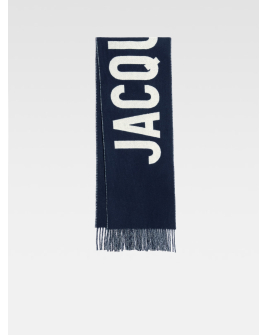 Шарф Jacquemus з натуральної вовни, синій 226AC435-5007-380 Шарф Jacquemus з натуральної вовни, синій 226AC435-5007-380