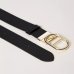 Ремень женский Twinset 3.6 см двухсторонний с пряжкой Oval T коричневый, черный 241TA4080