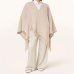 Пончо с поясом женский Max Mara Martora с логотипом шерсть, бежевый 2426736028600-002