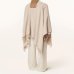 Пончо с поясом женский Max Mara Martora с логотипом шерсть, бежевый 2426736028600-002
