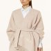 Пончо с поясом женский Max Mara Martora с логотипом шерсть, бежевый 2426736028600-002