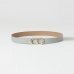 Ремень женский Twinset 3.6 см двухсторонний с пряжкой Oval T бежевый, серый 242TA4440-11905