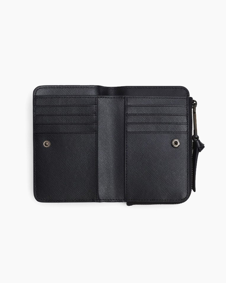 Гаманець жіночий Marc Jacobs The Slim Bifold у гладкій шкірі чорний 2F3SMP050S07001 Гаманець жіночий Marc Jacobs The Slim Bifold у гладкій шкірі чорний 2F3SMP050S07001
