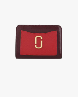 Гаманець жіночий Marc Jacobs The Utility Snapshot Mini Compact Wallet у шкіра бордовий 2F3SMP062S07 613