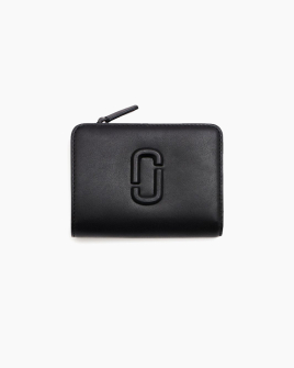 Гаманець жіночий Marc Jacobs The Covered J Marc Mini у гладкій шкірі чорний 2S4SMP007S02001