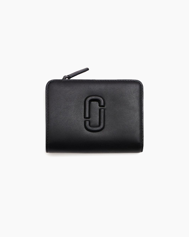 Гаманець жіночий Marc Jacobs The Covered J Marc Mini у гладкій шкірі чорний 2S4SMP007S02001