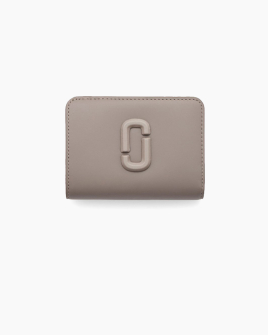 Гаманець жіночий Marc Jacobs The Covered J Marc Mini у гладкій шкірі сірий 2S4SMP007S02055
