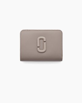 Гаманець жіночий Marc Jacobs The Covered J Marc Mini у гладкій шкірі сірий 2S4SMP007S02055