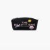 Косметичка женская Marc Jacobs The Sticker Patch Beauty Bag в зернистой коже черный с нашивками 2S5SCP003S01 002