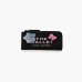 Кошелек женский Marc Jacobs The Sticker Patch Top Zip Multi Wallet в коже черный с нашивками 2S5SMP013S01 002