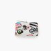 Кошелек женский Marc Jacobs The Sticker Utility Snapshot Mini Compact Wallet в коже белый с принтом 2S5SMP014S01 101