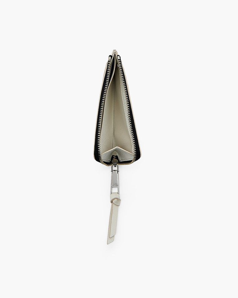 Кошелек женский Marc Jacobs The Sticker Utility Snapshot Top Zip Multi Wallet в коже белый с принтом 2S5SMP016S01 101