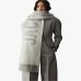 Шарф Jacquemus из натуральной шерсти, светло-серый ACU00435AOT4001950