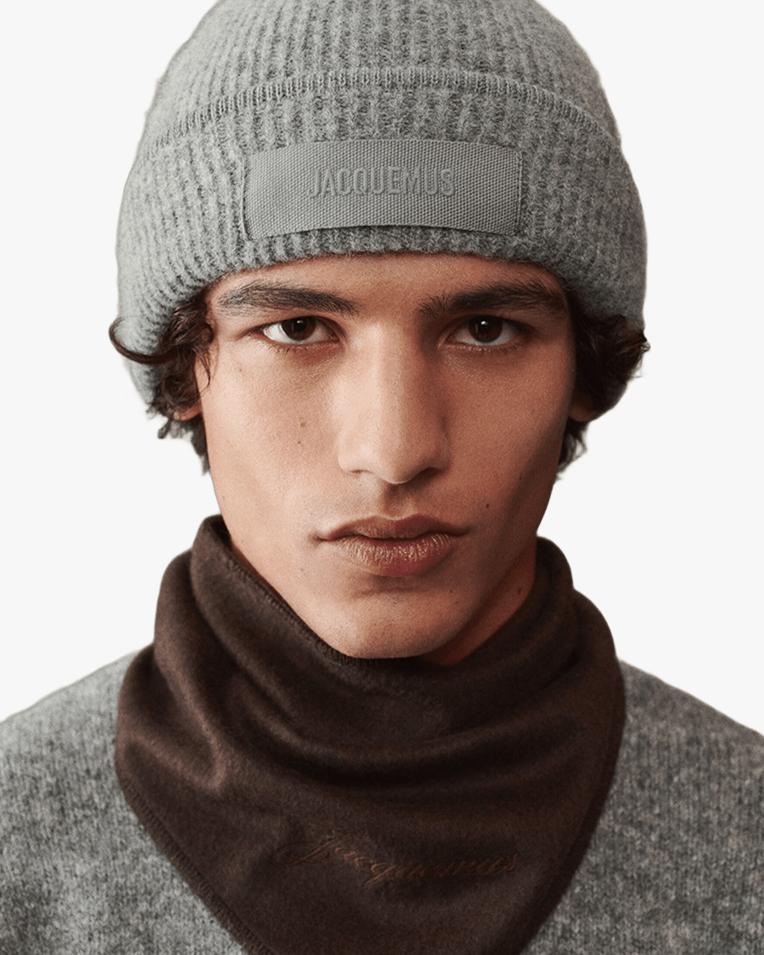 Шапка Jacquemus шерсть серый ACU00666AK00227970
