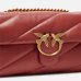 Cумка Pinko medium Love bag Classic Puff Maxi Quilt через плечо с бронзовой фурнитурой в стеганой коже красный 26x19х11 см 100038A0F2B08Q