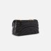 Сумка Pinko Love Bag Puff Medium Butterfly Quilt через плече з бронзовою фурнітурою в чорній стьобаній шкірі 27x19х9 см 100038A1EXZ99Q