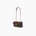 Сумка Pinko Medium Love bag Puff Maxi Quilt через плече з бронзовою фурнітурою в коричневій стьобаній шкірі 28x10х18 см 100038A0F2L74Q