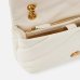 Сумка Pinko medium Classic Love Bag Puff Maxi Quilt через плечо с бронзовой фурнитурой в стеганой коже белая 19x11х26 см 100038A0F2Z14Q