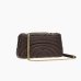 Cумка Pinko Love bag Puff Classic Puff Butterfly через плечо с золотой фурнитурой в стеганой коже шоколад 26x10х17 см 100038A1EXL86Q
