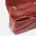 Cумка Pinko Mini Love bag Puff Maxi Quilt через плечо с бронзовой фурнитурой в стеганой коже красный 21x15х9 см 100039A0F2B08Q