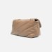Сумка Pinko Baby Love Bag Puff Сrossbody через плечо с бронзовой фурнитурой в стеганой коже бежевый 18x7х13 см 100040A0F2D01Q