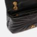 Сумка Pinko Love bag Puff Butterfly mini через плече з бронзовою фурнітурою в чорний стьобаній шкірі 21x9х16 см 100039A1EXZ99Q