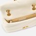 Сумка Pinko Baby Love Bag Puff Sheep Nappa через плечо с бронзовой фурнитурой в стеганой коже белый 13x6.5х18 см 100040A0F2Z14Q