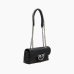 Сумка Pinko Baby Love bag Puff Maxi Quilt через плече зі срібною фурнітурою в чорній стьобаній шкірі 18x6,5х13 см 100040A0F2Z99O