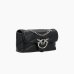 Сумка Pinko Baby Love bag Puff Maxi Quilt через плече зі срібною фурнітурою в чорній стьобаній шкірі 18x6,5х13 см 100040A0F2Z99O