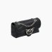 Сумка Pinko Baby Love bag Puff Maxi Quilt через плече зі срібною фурнітурою в чорній стьобаній шкірі 18x6,5х13 см 100040A0F2Z99O