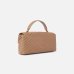 Сумка Pinko Classic Lady Love Bag Puff Chevron через плечо с бронзовой фурнитурой в стеганой коже бежевая 17x8х26 см 100043A0GKD01Q