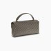 Сумка Pinko Classic Lady Love Bag Puff Chevron через плече із бронзовою фурнітурою у стьобаній шкірі сірий 17x8х26 см 100043A0GKK33Q