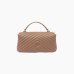 Сумка Pinko Mini Classic Lady Love Bag Puff Chevron через плечо с бронзовой фурнитурой в стеганой коже бежевый 23x15х8 см 100044A0GKD01Q
