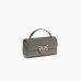 Сумка Pinko Mini Lady Love Bag Puff Chevron через плечо с бронзовой фурнитурой в стеганой коже серый 26x7х26 см 100044A0GKK33Q