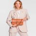 Сумка Pinko Love Bag One Classic через плече із бронзовою фурнітурою в гладкій шкірі бежевий 27x7х17 см 100053A0F1L48Q