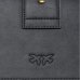 Сумка Pinko Classic Love Bag One Simply через плече з бронзовою фурнітурою у гладкій шкірі чорна 17x7х27 см 100053A0F1Z99Q