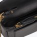Сумка Pinko Pocket Love Bag One Simply через плечо с бронзовой фурнитурой в гладкой коже черная 12x3х20 см 100061A0F1Z99Q
