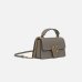 Сумка Pinko Love Bag One Top Handle через плече з бронзовою фурнітурою в гладкій шкірі сіра 15x5х20 см 100071A0F1I68Q