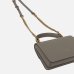 Сумка Pinko Love Bag One Top Handle через плече з бронзовою фурнітурою в гладкій шкірі сіра 15x5х20 см 100071A0F1I68Q