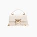 Сумка Pinko Mini Love Bag One Top Handle Light Simply через плечо с бронзовой фурнитурой в гладкой коже белый 15x7х21 см 100071A0F1Z14Q
