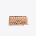 Сумка Pinko Mini Love Bag One Chevron через плече із золотою фурнітурою у стьобаній шкірі бежевий 12x7х21 см 100074A0GKD01Q