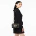 Сумка Pinko Mini Love Bag One Chevron через плечо с бронзовой фурнитурой в стеганой коже черная 12x7х21 см 100074A0GKZ99Q