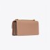 Сумка Pinko Classic Love Bag One Simply через плечо с бронзовой фурнитурой в гладкой коже бежевая 17x7х27 см 100941A0F1D01Q